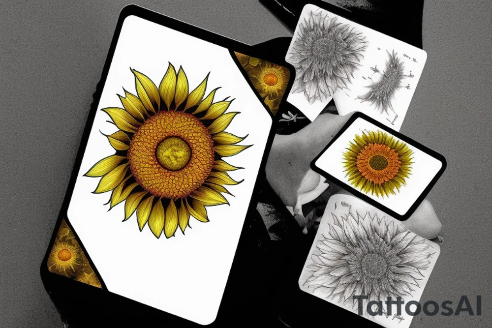 card sized
 fractal
A cosmic humanoid is putting the universe back together with a sunflower in their back pocket tattoo idea