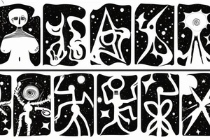 card sized
 fractal
A cosmic humanoid is putting the universe back together tattoo idea