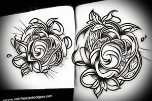 simple tattoo in the form of a wedding ring around the finger tattoo idea