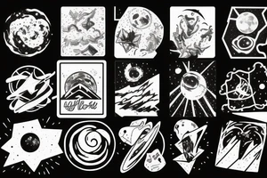 card sized

A humanoid is tearing the universe back together tattoo idea