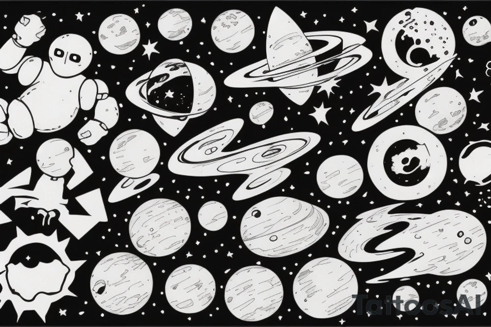 card sized
A humanoid is tearing the universe back together tattoo idea card sized
A humanoid is tearing the universe back together tattoo idea