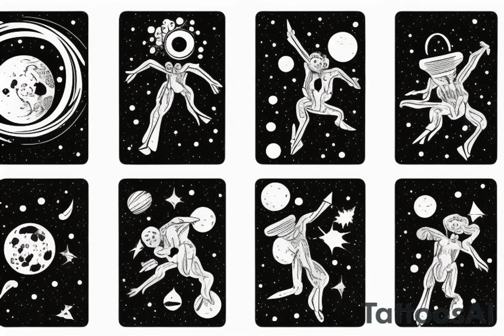 card sized
A humanoid is tearing the universe back together tattoo idea card sized
A humanoid is tearing the universe back together tattoo idea