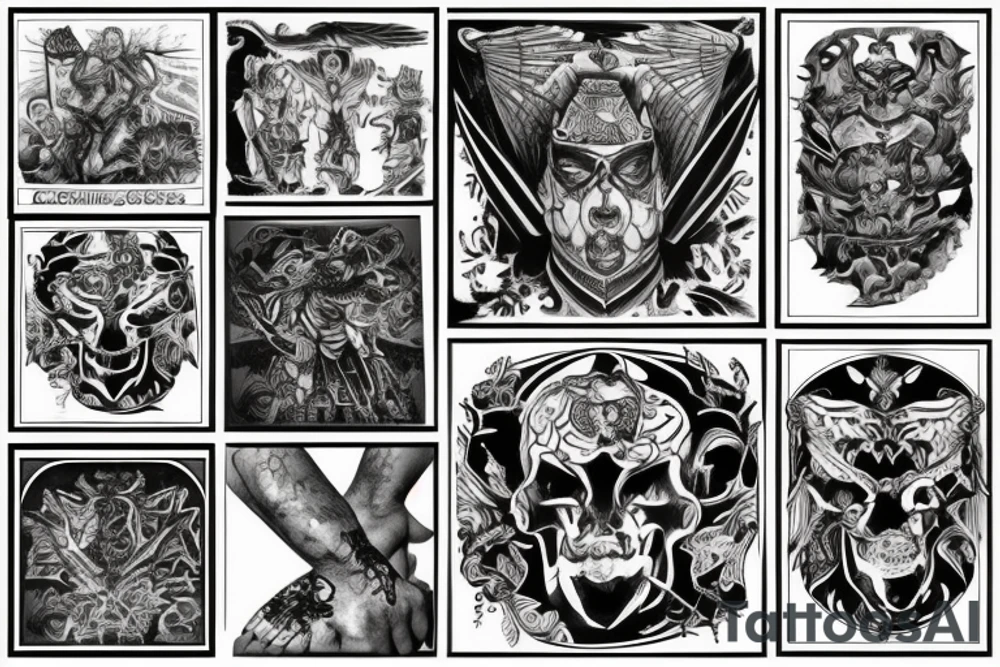 a colliseum with the colossus tattoo idea