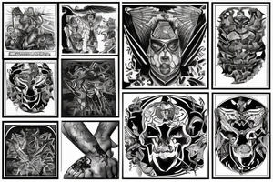 a colliseum with the colossus tattoo idea