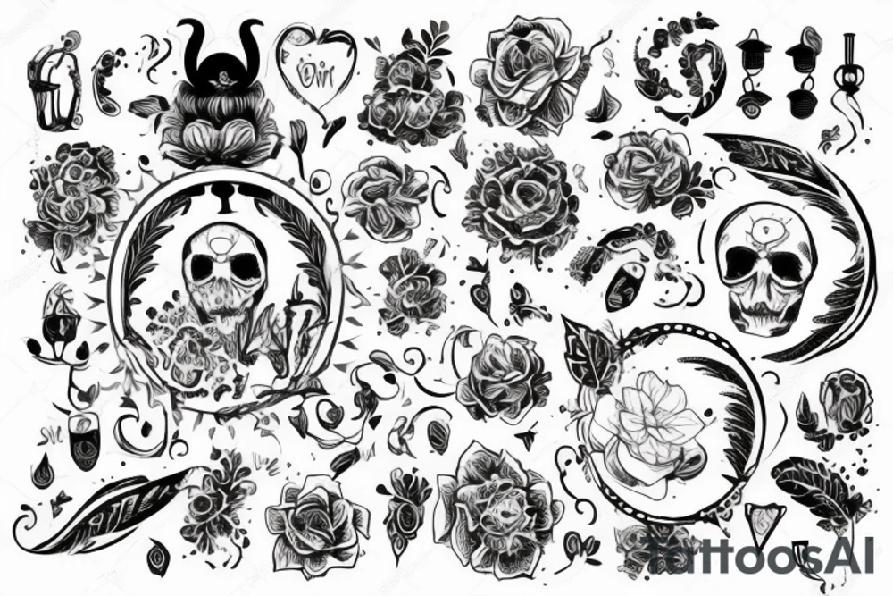 Молодой олень встретил полицию tattoo idea