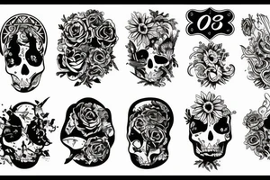 Tatouages  de vitraux  pour souvenir de mon père tattoo idea