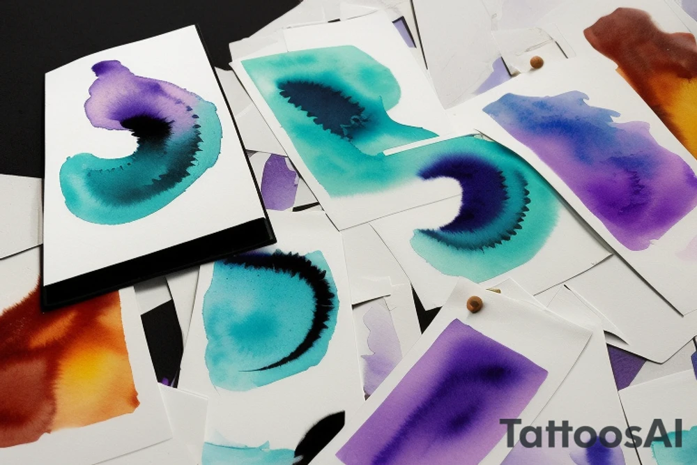 card sized

thick black lines, with teal, amber and purple being the only used colors.

A man is running in a liminal space, ocean waves violently crashing around him as he holds the universe in his hands. He is trying to piece it back together tattoo idea