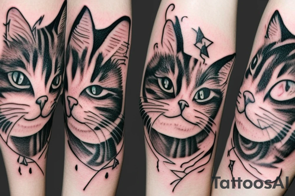 cat cat sweet cat tattoo idea