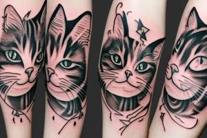 cat cat sweet cat tattoo idea