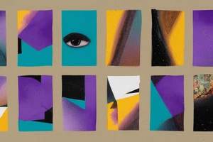 card sized

thick black lines, with teal, amber and purple being the only used colors.

A man is running through a liminal space in the universe piecing it back together tattoo idea