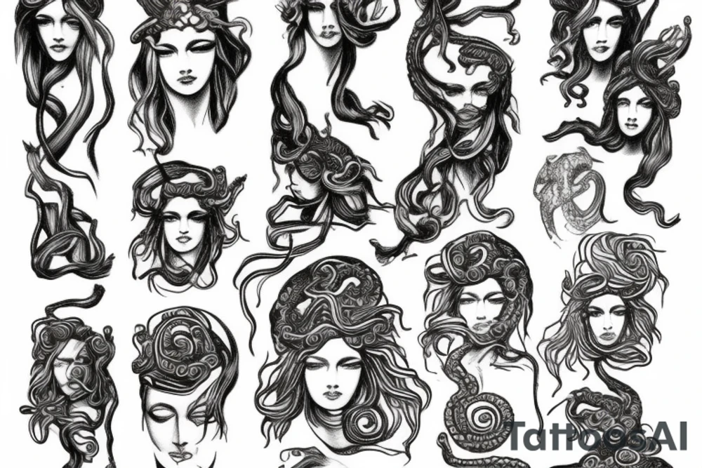 Medusa Greek Mythology tattoo idea