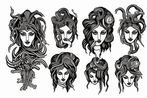 Medusa Greek Mythology tattoo idea