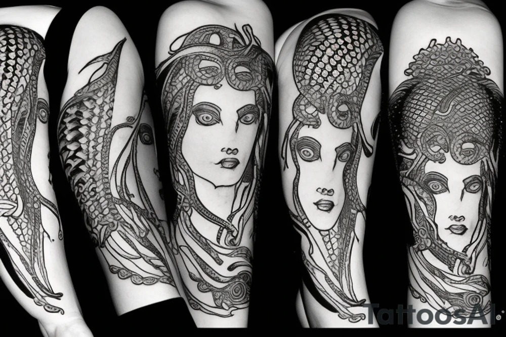 Medusa Greek Mythology tattoo idea