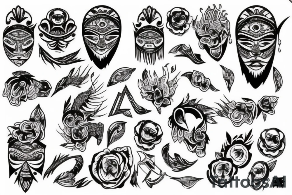 Птица сова tattoo idea