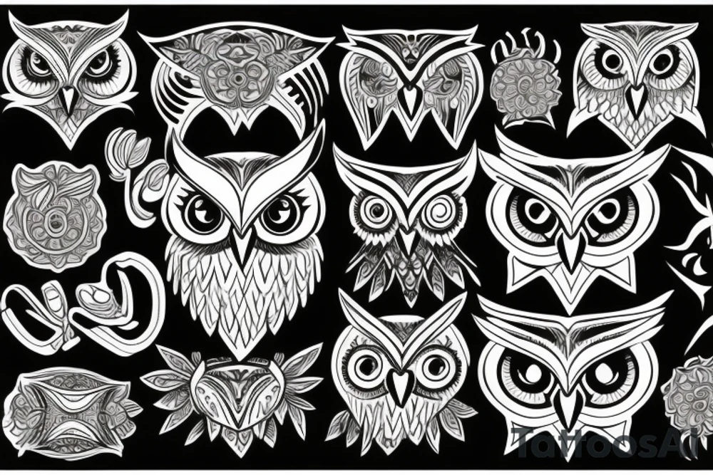 Owl bad tattoo idea
