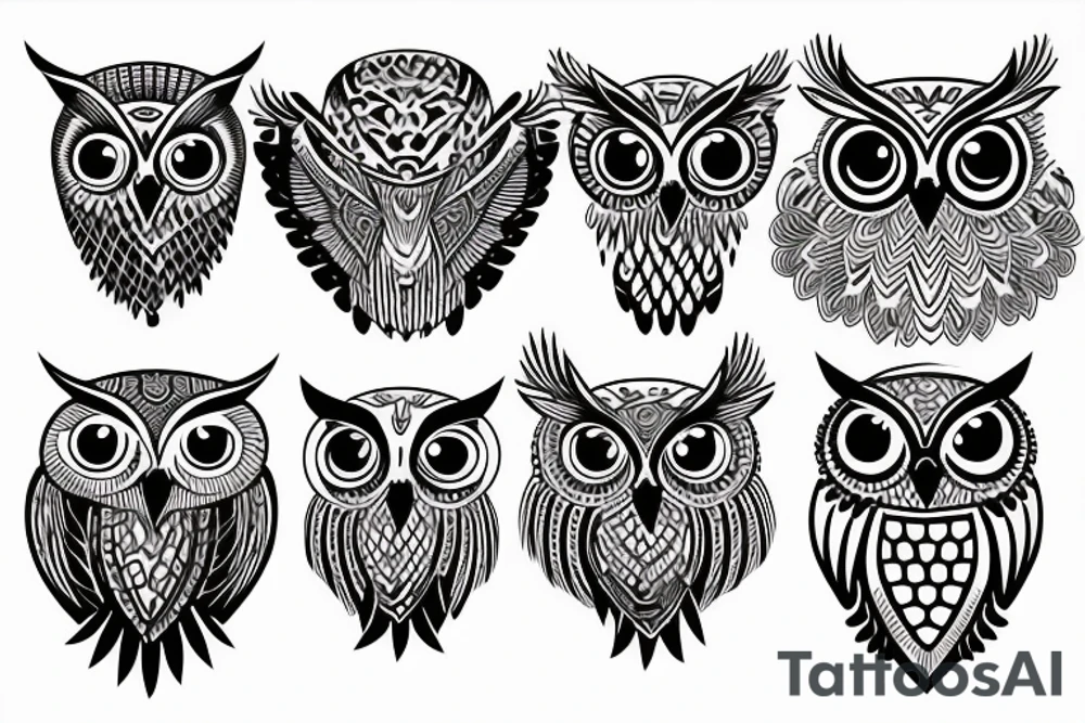 Owl bad tattoo idea