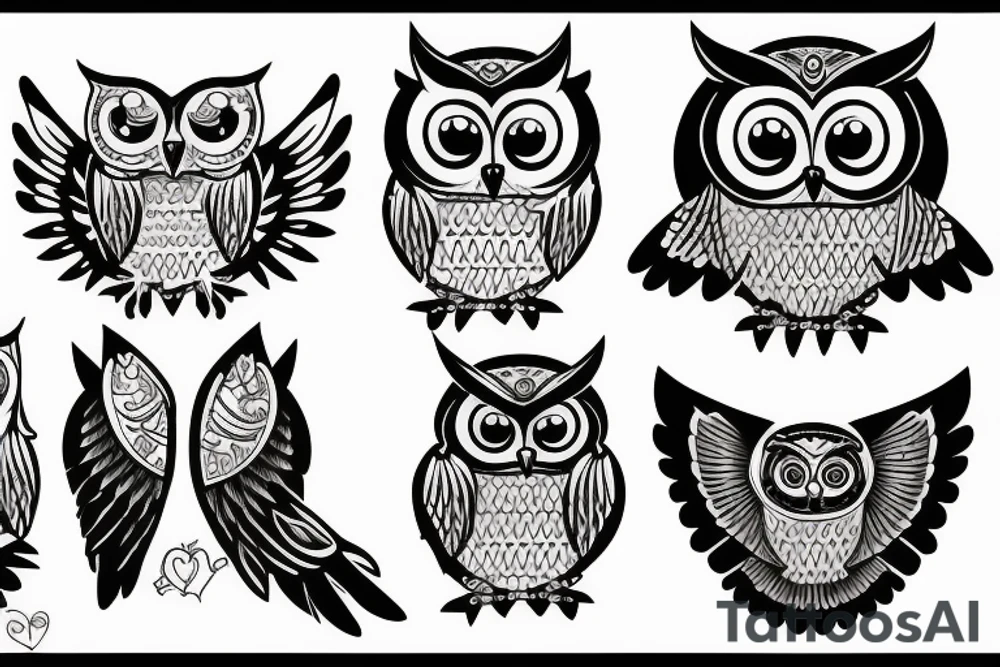 Owl bad tattoo idea