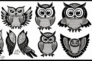 Owl bad tattoo idea