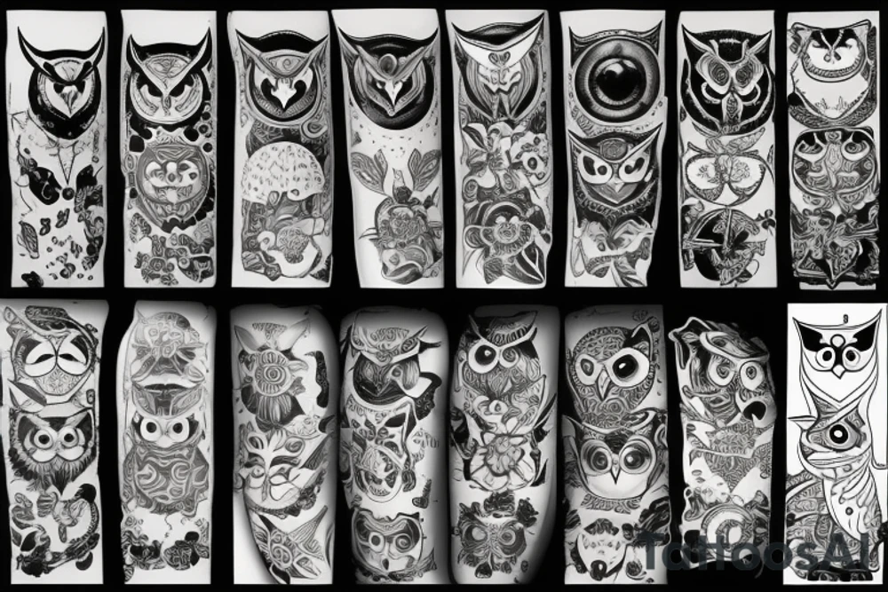 Owl bad tattoo idea
