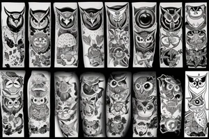 Owl bad tattoo idea