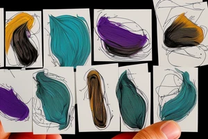 card sized

thick black lines, with teal, amber and purple being the only used colors.

A man is running through a airport terminal in the universe piecing it back together tattoo idea