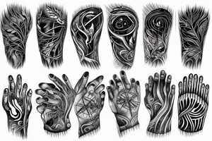 Neurons on the hand tattoo idea