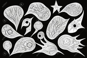 Neurons on the hand tattoo idea