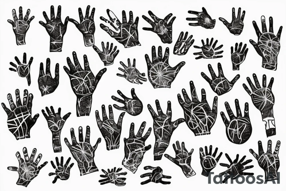 Neurons on the hand tattoo idea