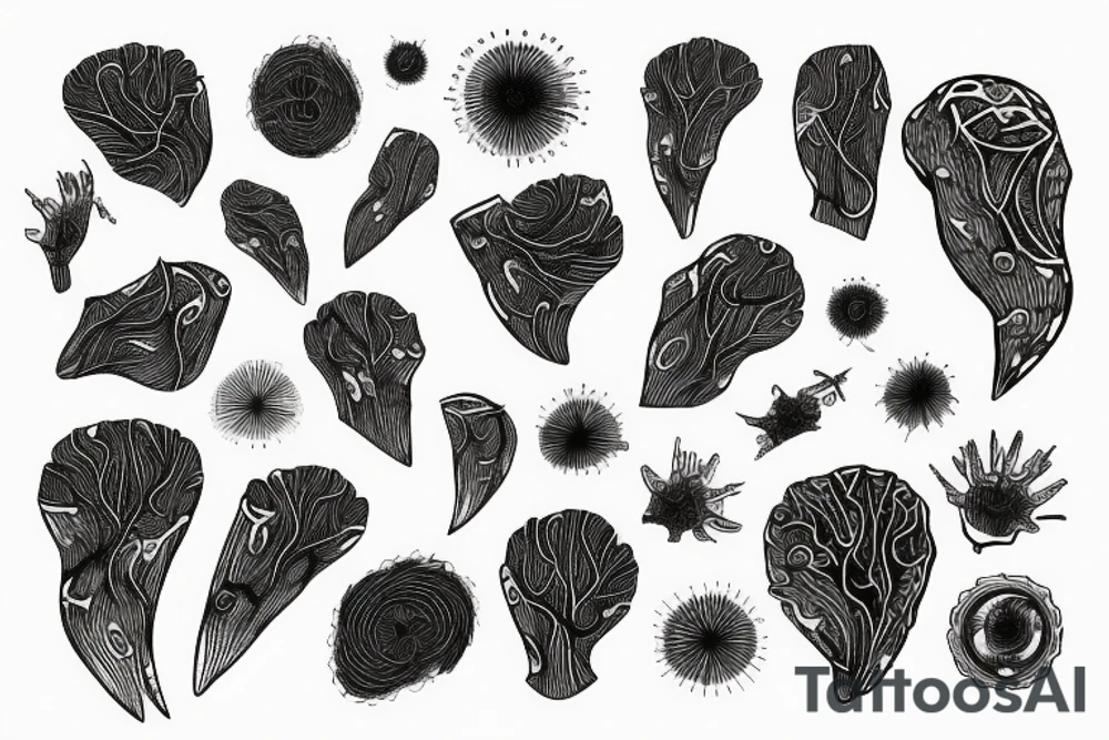 Neurons on the forearm tattoo idea