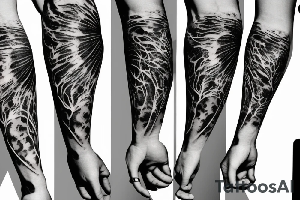 Neurons on the forearm tattoo idea