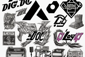 Ac dc, pink floyd  led zeppelin tattoo idea