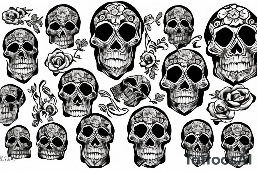 Ak74 skull tattoo idea