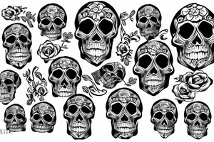Ak74 skull tattoo idea