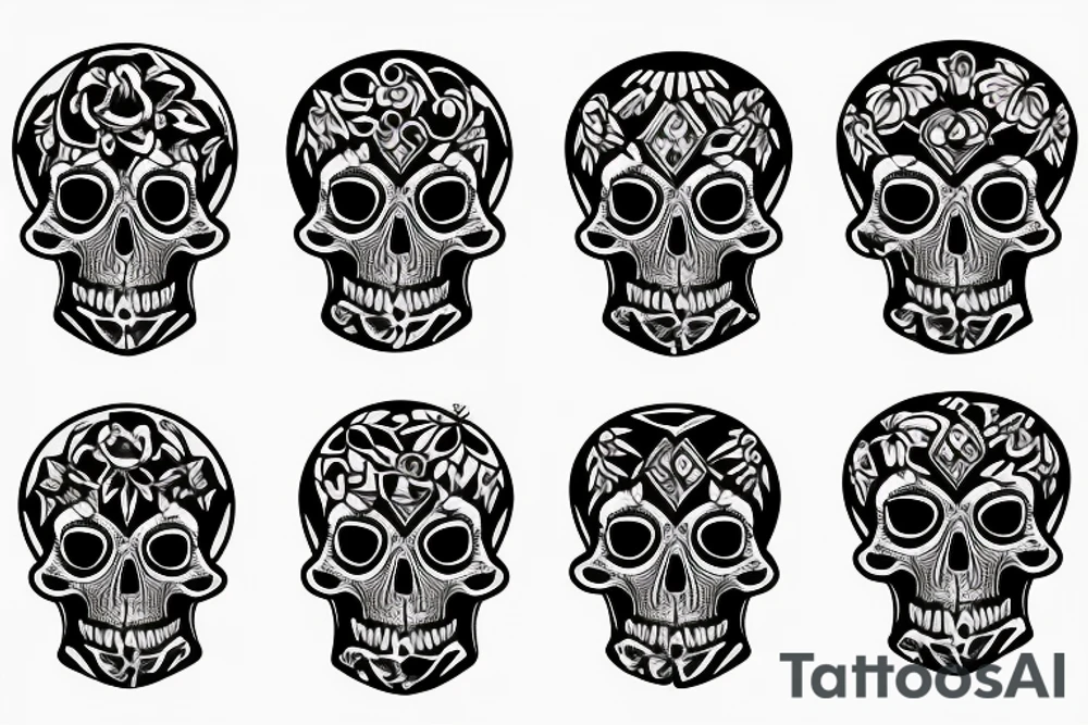 Ak74 skull tattoo idea