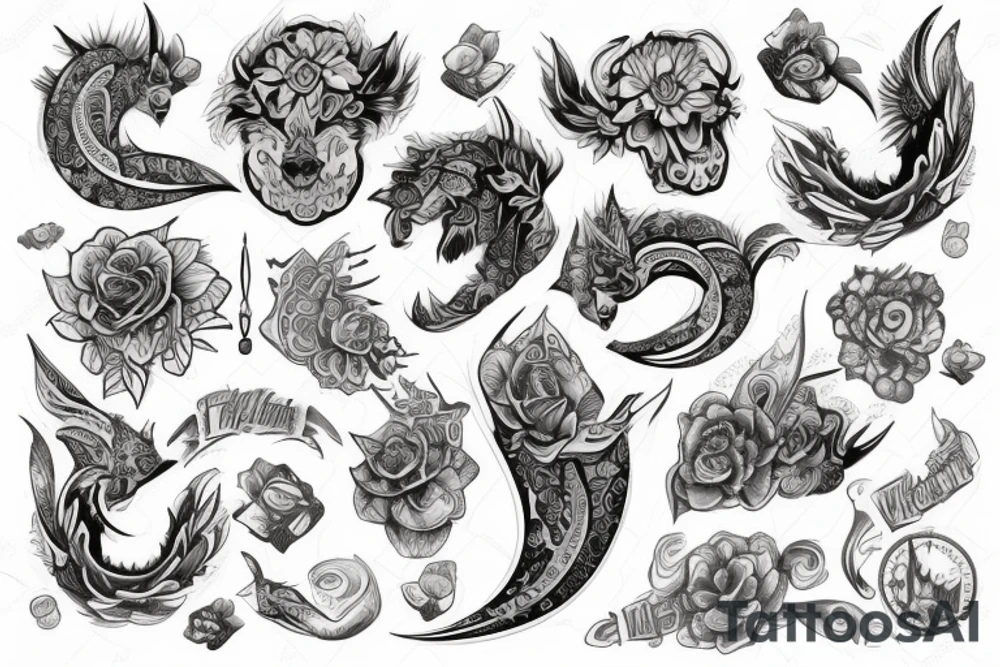 Кот обнимающий чёрное солнце tattoo idea
