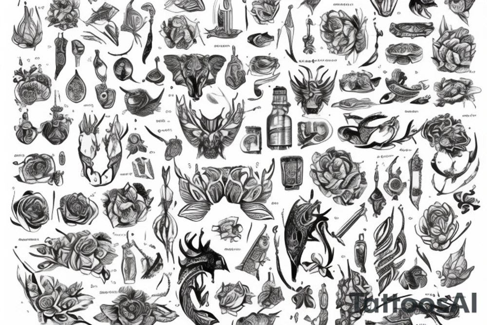Кот обнимающий чёрное солнце tattoo idea