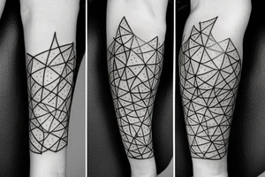 Cherry blossom geometry tattoo idea