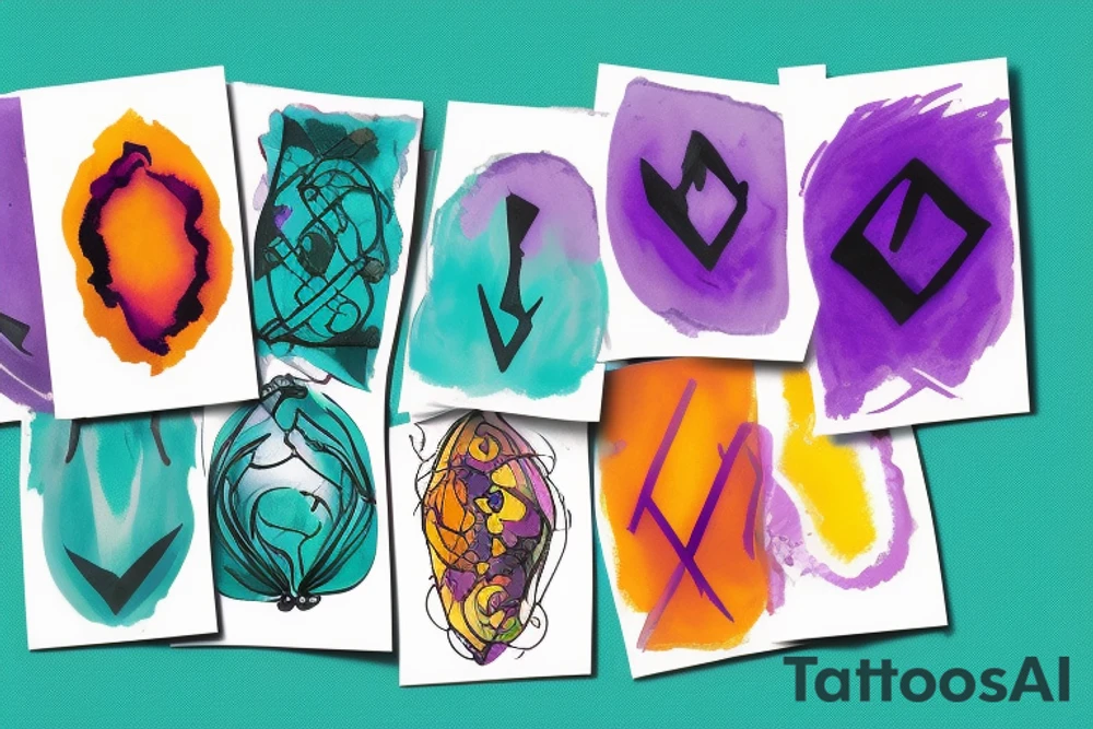 Card sized
The only colors that can be used are teal amber and purple
Throughout heaven and earth only I am the honored one. See through your eyes. Keep the fire and disco burning. tattoo idea