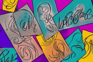 Card sized
The only colors that can be used are teal amber and purple
Throughout heaven and earth only I am the honored one. See through your eyes. Keep the fire and disco burning. tattoo idea