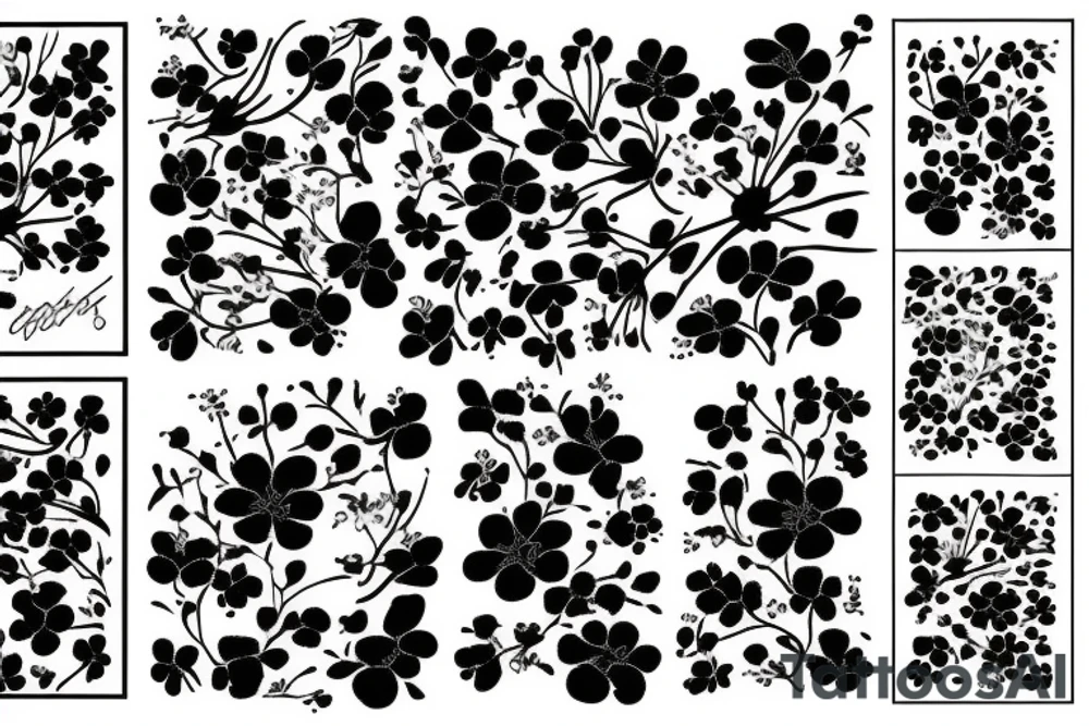 Cherry blossom in the chinese style tattoo idea