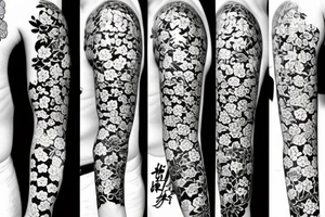 Cherry blossom in the chinese style tattoo idea