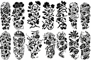 sakura in the chinese style tattoo idea