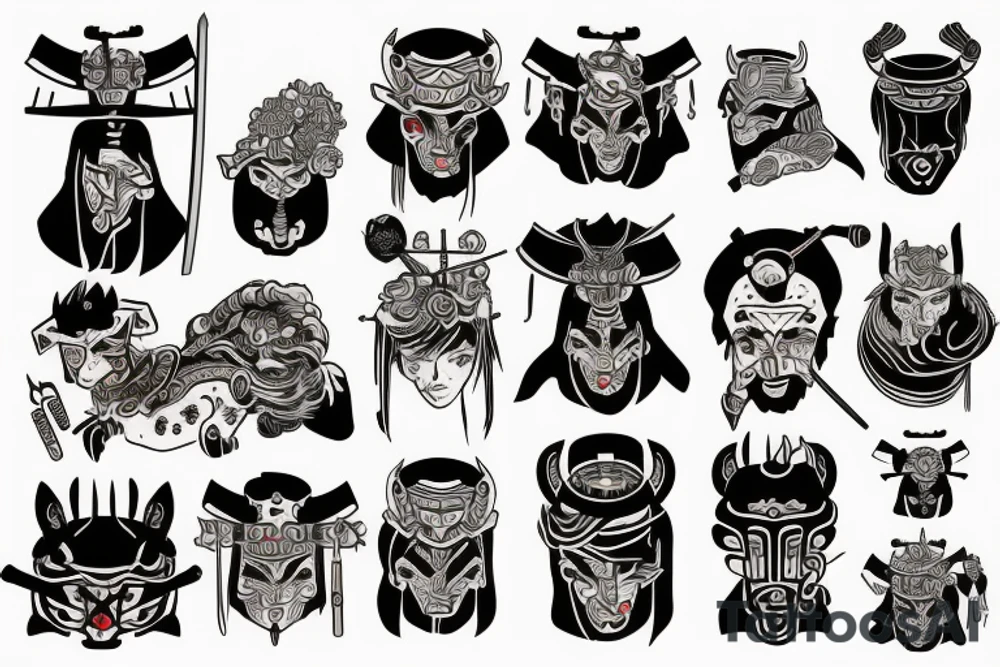 Samurai tattoo idea