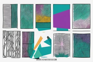 Card sized

only use able colors are teal, amber and purple

the universe and the forest and the small things tattoo idea