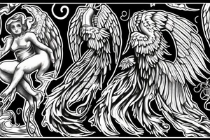 full back, Old Testament angel tattoo idea