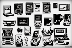 Gameboy advance tattoo idea