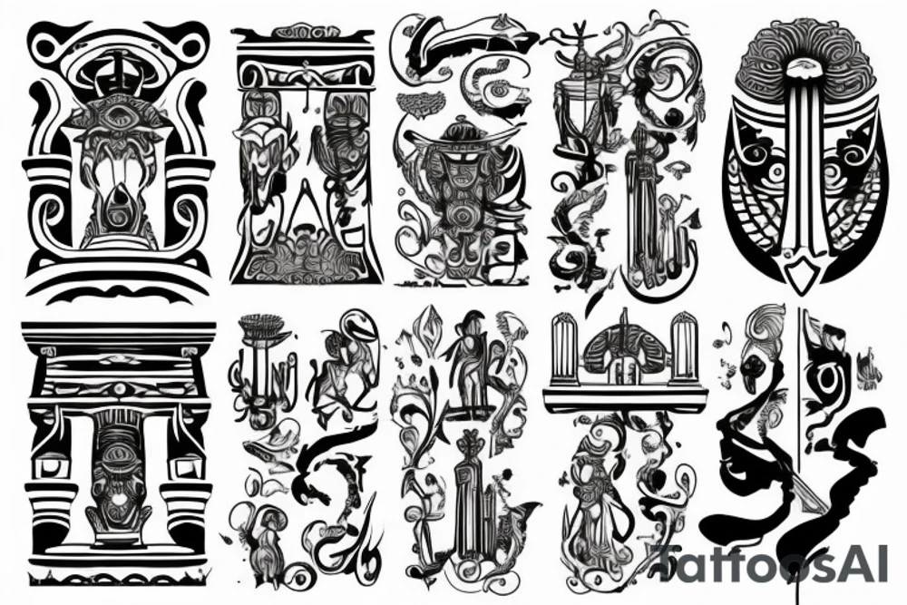 alameda de Hércules columns tattoo idea
