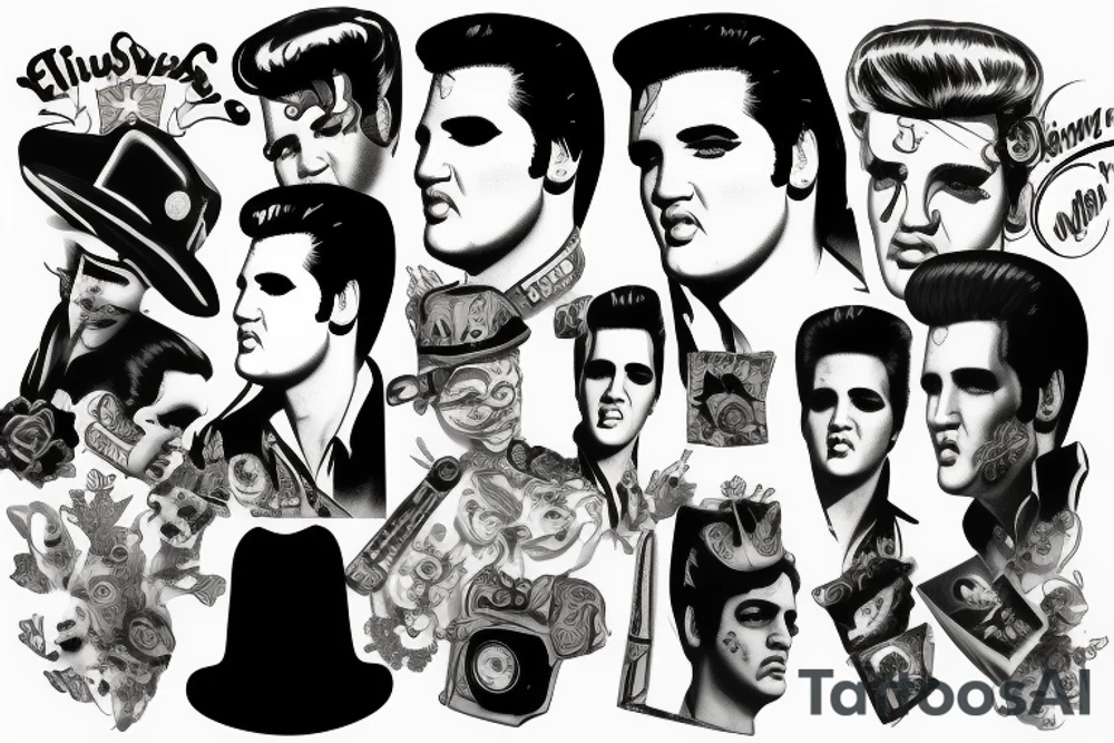 Elvis Presley TCB tattoo idea