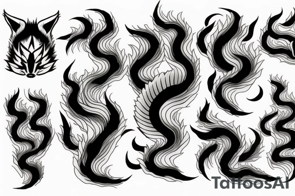 Kitsune nine tails tattoo idea