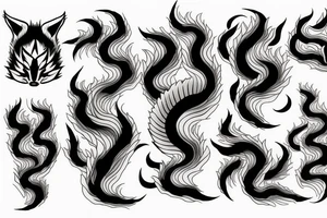 Kitsune nine tails tattoo idea